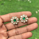 Amoliya Jewels Royal Polki Kundan Stone Designer Studs Earrings
