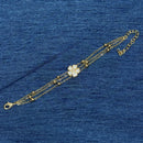 Amoliya Jewels Decent Polki Kundan And Pearl Adjustable Bracelet
