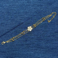 Amoliya Jewels Decent Polki Kundan And Pearl Adjustable Bracelet