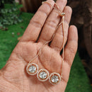 Amoliya Jewels Decent Polki Kundan And Pearl Adjustable Bracelet