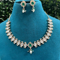 Amoliya Jewels Royal Polki Kundan Stone And Pearl Necklace Set