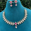 Amoliya Jewels Royal Polki Kundan Stone And Pearl Necklace Set