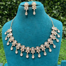 Amoliya Jewels Royal Polki Kundan Stone Necklace Set