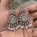Amoliya Jewels Designer Polki Kundan Stone And Pearl Statement Dangler Earrings