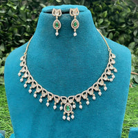 Amoliya Jewels Royal Polki Kundan Stone And Pearl Necklace Set