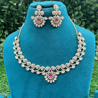 Amoliya Jewels Royal Polki Kundan Stone Necklace Set