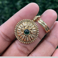 Amoliya Jewels Elegant Pota Stone Designer Ring
