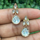 Amoliya Jewels Designer Polki Kundan Stone Statement Dangler Earrings