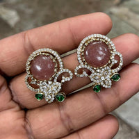 Amoliya Jewels Designer Austrian Stone Studs Earrings