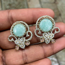 Amoliya Jewels Designer Austrian Stone Studs Earrings