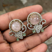 Amoliya Jewels Designer Austrian Stone Studs Earrings