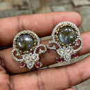 Amoliya Jewels Designer Austrian Stone Studs Earrings