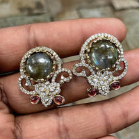 Amoliya Jewels Designer Austrian Stone Studs Earrings