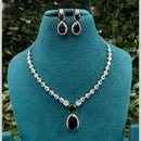 Amoliya Jewels Designer American Diamond Necklace Set