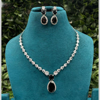Amoliya Jewels Designer American Diamond Necklace Set