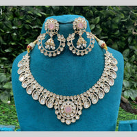 Amoliya Jewels Royal Polki Kundan Stone Heavy Necklace Set