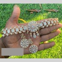 Amoliya Jewels Royal Polki Kundan Stone Choker Necklace Set