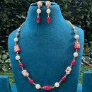 Amoliya Jewels Stylish Beaded Necklace Jewellery Set