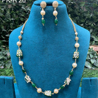 Amoliya Jewels Stylish Beaded Necklace Jewellery Set