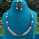 Amoliya Jewels Stylish Beaded Necklace Jewellery Set