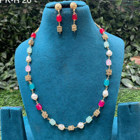 Amoliya Jewels Stylish Beaded Necklace Jewellery Set