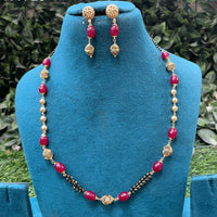 Amoliya Jewels Stylish Beaded Necklace Jewellery Set