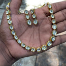 Amoliya Jewels Royal Polki Kundan Stone Necklace Set