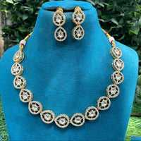 Amoliya Jewels Royal Polki Kundan Stone Necklace Set