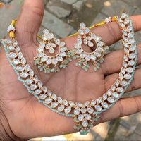 Amoliya Jewels Royal Polki Kundan Stone And Pearl Necklace Set