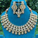 Amoliya Jewels Royal Polki Kundan Stone Necklace Set