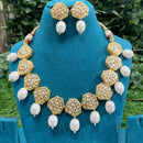 Amoliya Jewels Royal Polki Kundan Stone And Beads Necklace Set