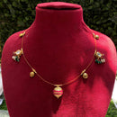 Amoliya Jewels Designer Pota Stone And Beads Necklace
