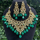 Amoliya Jewels Traditional Kundan Stone And Beads Necklace Set 