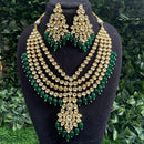 Amoliya Jewels Traditional Kundan Stone And Beads Necklace Set 