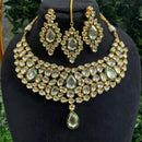 Amoliya Jewels Traditional Kundan Stone Necklace Set 