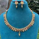 Amoliya Jewels Royal Pota Stone And Beads Designer Necklace Set