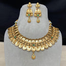 Amoliya Jewels Royal Pota Stone Designer Choker Necklace Set