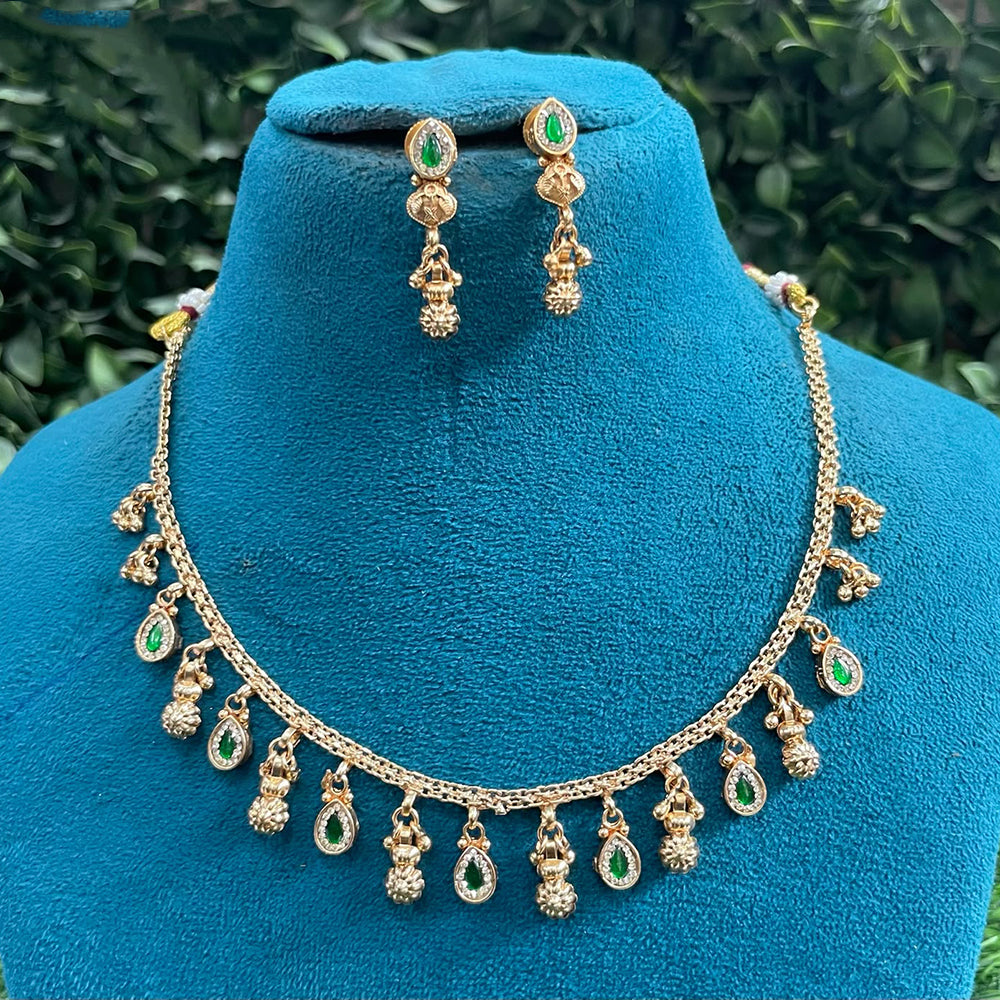 Amoliya Jewels Classic Austrian Stone Necklace Set 