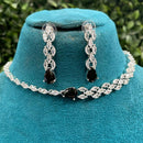 Amoliya Jewels Designer American Diamond Necklace Set