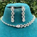 Amoliya Jewels Designer American Diamond Necklace Set