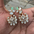 Amoliya Jewels Designer Polki Kundan Stone Studs Earrings