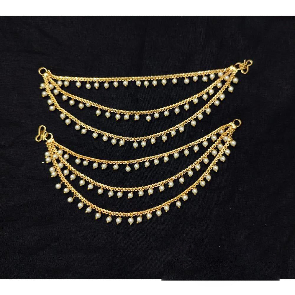 Anjali Jewellery Gold Plated Pearls Kanchain