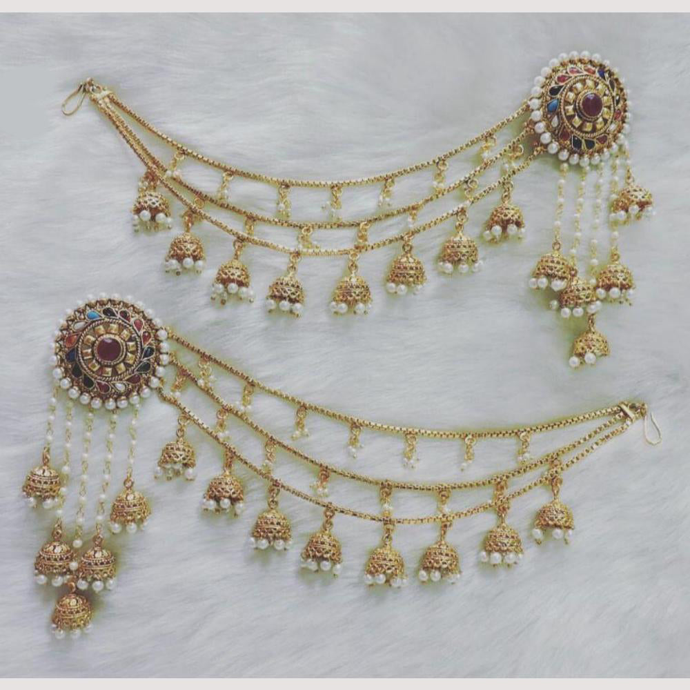 Anjali Jewellery Gold Plated Pearls Kanchain