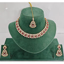 Rajwadi Collection Heritage Pota Stone Necklace Set