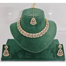 Rajwadi Collection Heritage Pota Stone Necklace Set
