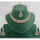 Rajwadi Collection Heritage Pota Stone Necklace Set