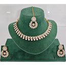 Rajwadi Collection Heritage Pota Stone Necklace Set