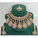 Rajwadi Collection Heritage Pota And Austrian Stone Beads Necklace Set