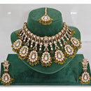 Rajwadi Collection Heritage Pota And Austrian Stone Beads Necklace Set