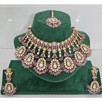 Rajwadi Collection Heritage Pota And Austrian Stone Beads Necklace Set